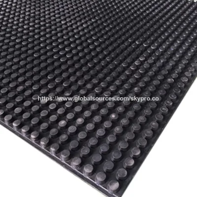 Anti-Slip Solid Round Button Rubber Flooring Mats Manufacturer Industrial Sheet