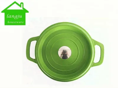 Cast Iron Casserole Fit With Induction Cooker and Stove Cast Iron Enamel Stew Pot Non-Stick Porridge Enamelled Cast Iron Pot