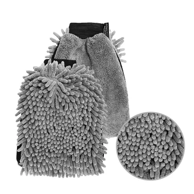 High Quality Microfiber Waterproof Car Washing Mitt Microfiber Car Wash Mitt Chenille Gloves