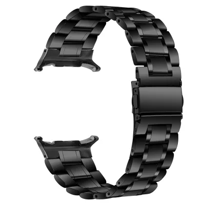 Luxury Men Style Stainless Steel Three Beads Bracelet for Samsung galaxy Watch 7 8 ultra Bands