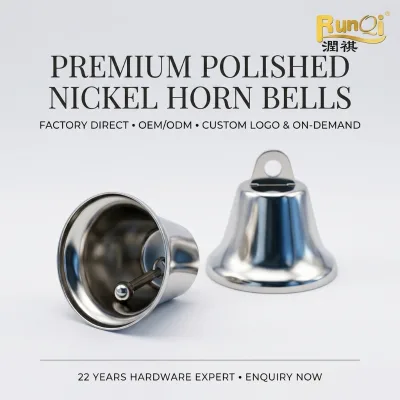 Silver Metal Large Jingle Bells Christmas Holiday Decor Bell Shiny Bulk Wholesale High Polish Loud Ringing Durable Festive