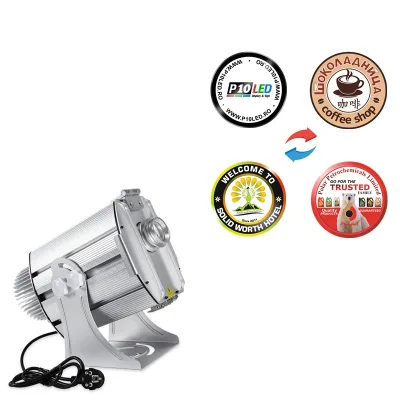 80w 4 logo Projector Custom Gobo Projection Light