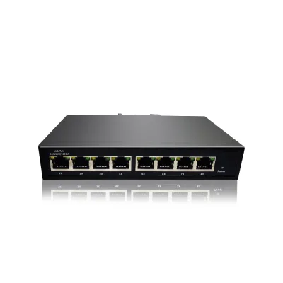 Solar Poe switch 8 port 10/100/1000M Poe managed switch Poe power supply Smart security transmission
