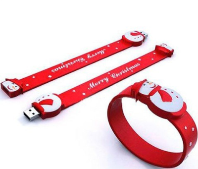 Popular Gadgets for 2016 Christmas Wristband Bracelet Bulk 1Gb Usb Flash Drives