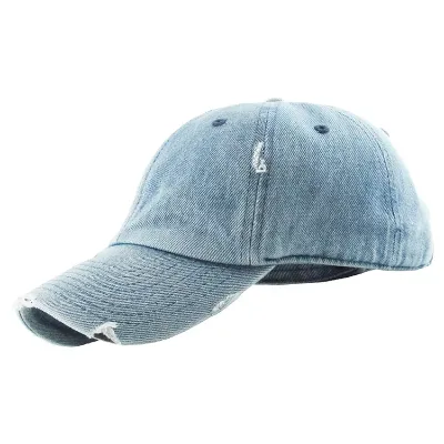Custom logo Washed Warn Out Distressed Unstructured Vintage Dad Hat