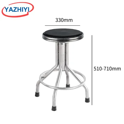 YAZHIYI Factory 304 Stainless Steel Swivel Medical Height Anti-slip Foot Caps for Clinic Beauty Laboratory Use