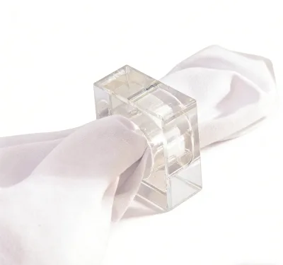 High Transparency Thickened Acrylic Napkin Holder Anti-slip Desktop Tissue Organizer