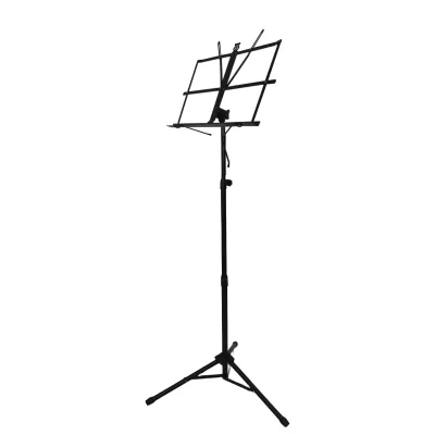 Folding Dual-Use & Desktop Book Stand Lightweight Adjustable Metal Music Stand with Carrying Bag