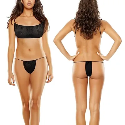 Factory Price Disposable Bras and Panties Ladies Underwear Cotton Non-Woven Fabric Free Size for Women Spa Use Massage