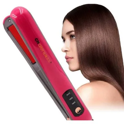 Mini Hair Straightener,USB Rechargeable Wireless Hair Curler Mini Portable Hair Straightener