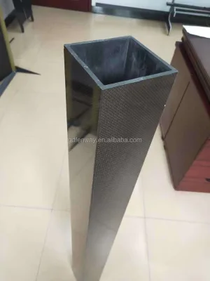 Custom 3K Twill Carbon Fiber Rectangular Telescopic Tube Ultra Thin 0.1mm Wall Thickness Custom Sizes Available