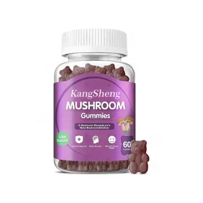 OEM Private Label Organic Mushroom Gummies Turkey Tail Cordyceps Chaga Reishi Lions Mane Mushroom Gummies for Immune Support