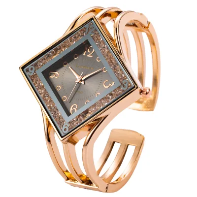 Wild Fashion Bracelet Diamond -shaped Rhineoniang Poniastic Watch Women's Model