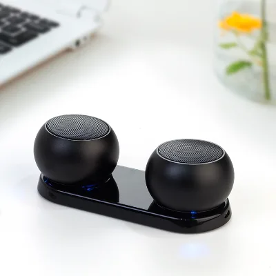 2024 Hot Selling Portable Stereo Double Surround Speaker Wireless BT Subwoofer for Outdoor Music Call ABS PC Smart Home Product