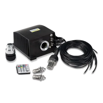 Heat Resistant End Fittings Sheathed Optical Fiber Cable Fiber Optic Lighting Kits for Sauna Room and Spa
