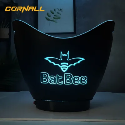 KTV Good Quality Led champagne with Led Lighted Ice Bucket with Stand