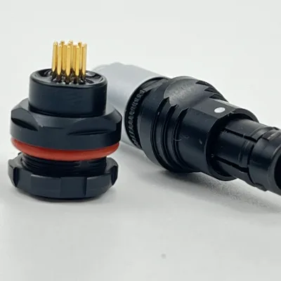 High Quality Wholesale Brass Gold Plated Pin High Current Push Pull Power Connector