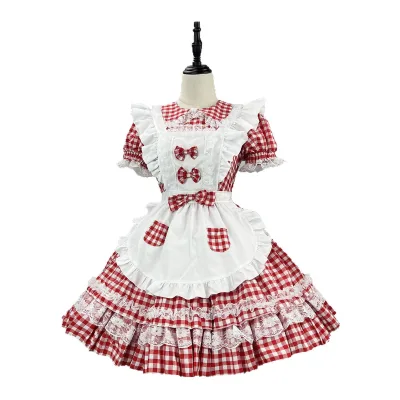 New Sweet Lolita Maid Cosplay Dress Women Cute Anime Style Maid Outfit Party Stage Performance Costume