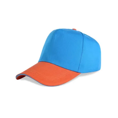 AI-MICH Wholesale 5 Panel 2 Tone 100% Cotton Curved Brim Baseball Cap Custom Logo Printed Promotional Hat School Team Event