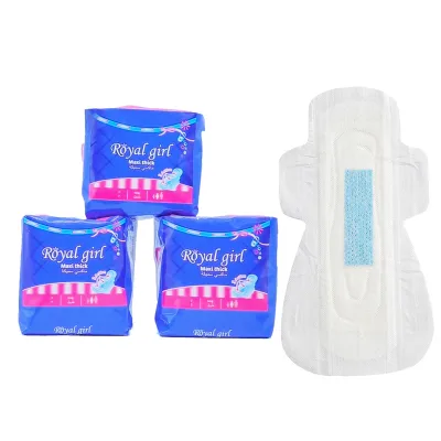 Cotton Breathable Winged Sanitary Pads & Napkins-OEM Brand Super Absorbency Day Use Wholesale