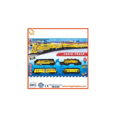 Hot Sale Sales Electric Track Train Toy for Children Plastic Window Box Inner Boxes Slot Toy Unisex Yellow 24 Sets / Carton, 2