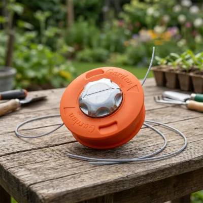 Plastic Orange Bump Feed Trimmer Head 2 Inch Fit for Brush Cutter Grass Trimming Machine