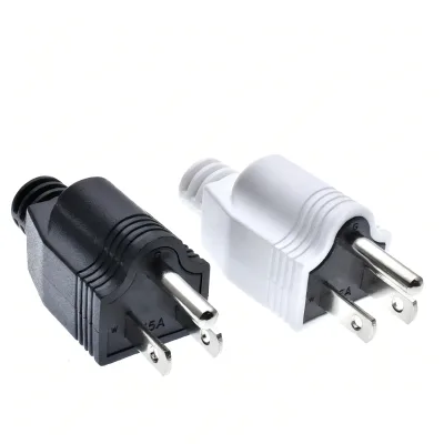 Premium NEMA 5-15P 125V 15A 3Prong Male Plug Heavy Duty Replacement for Cord and Generator