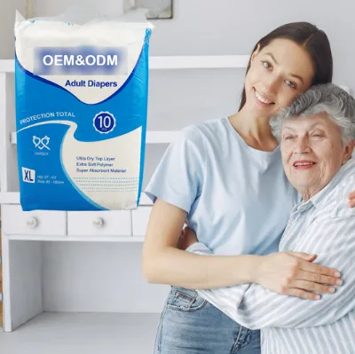 Custom Super Absorbent Disposable Adult Hypoallergenic Diapers Incontinence Premium Quality Adult Diaper