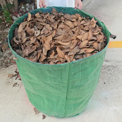 Hot-selling PP Waterproof Woven Garden Tools Accessory Cross-Border Leaf Plant Garbage Collection Bag Waste Miscellaneous