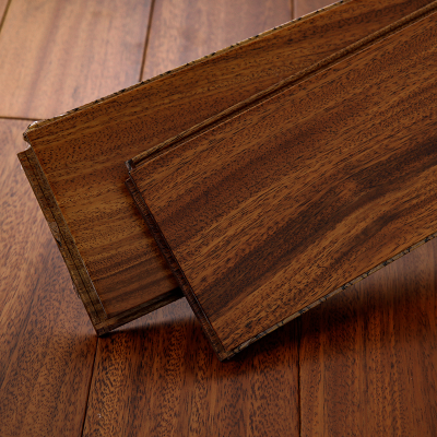 Indoor Solid Wood Flooring 610mm Length Hardwood Floor Easy Installation Click Modern Living Room 18mm Imported Africa