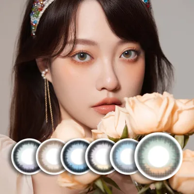 High Comfort and Fit Beauty Gray Blue Lightweight Contact Lenses Breathable and Soft High Sales Natural Type