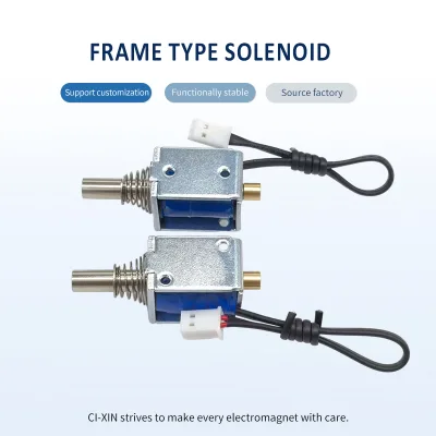 CiXin U0625S Frame Solenoid 50gf Thrust DC12V Stroke 6mm for Textile Machine Solenoiddaunhao, Industrial Automation Solenoid
