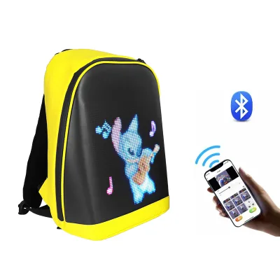 Hiking Outdoor Advertising Led Billboard Display Backpack Holographic Led Backpack Smart Backpack with Usb Charger