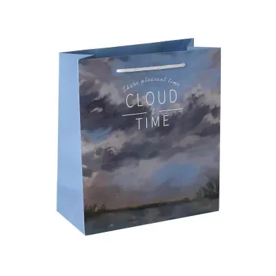 Cute cartoon paper bag Gift kraft vintage shopping bag wrapped tote bag