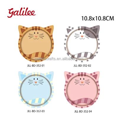Adorable Ceramic Cat Ear Absorbent Coaster 3D Relief Craftsmanship Heat Insulation Mat & Coaster Gift