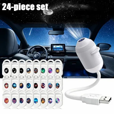 Popular USB Powered Pseudo 5D Holographic Ocean Projector 360 Degree Adjustable Cosmic Starry Sky Led Projection Night Light