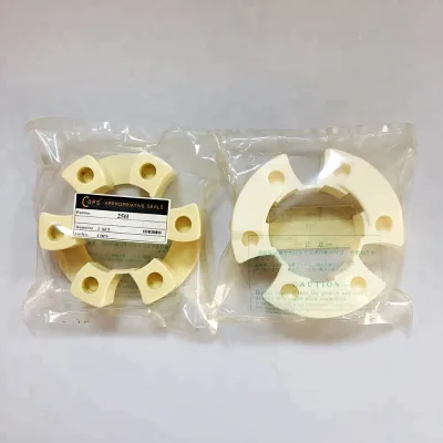 New 25H 162x92 mm Electric Motor Shaft Flexible Rubber Coupling Yellow Construction Machinery Parts