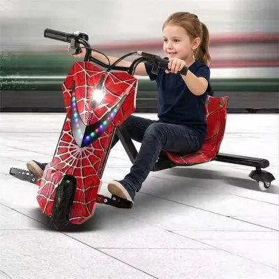 36V 3-Wheel Electric Drift Kart Tricycle for Kids Battery Powered Electric Drift Scooter Kart Toy Car Party Toys