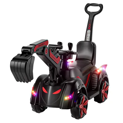 Children's Electric Excavator Can Sit and Ride Boy Hook Machine Toy Excavator Construction Vehicle Electric Excavator.