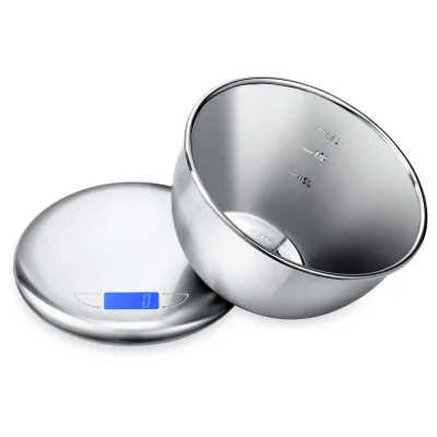 Tooth Scale Wireless Perfect Bake Pro Smart Blue Tooth App Kitchen Blue Digital Portable Pattern Round ABS + Stainless Steel