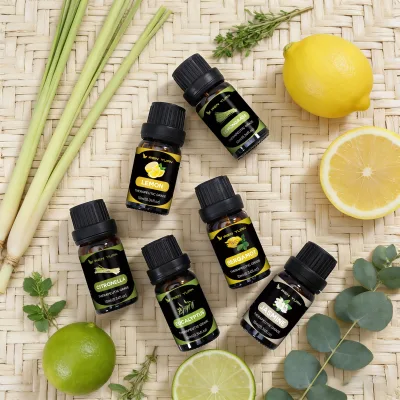 100% Pure Natural Lemon Eucalyptus Orange Jasmine Lemongrass Oil for Moisturizing Skincare