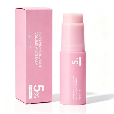 Wholesale PDRN Pink Collagen Volume Multi Balm 5% Percent Volufiline Moisturizing Solid Face Skin Balm Stick Private Label