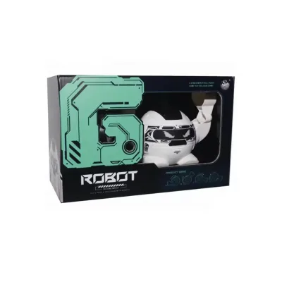 Roll and Rotate Electronic Robot Toys for Boys  Girls Remote Control Robot With Light and Music