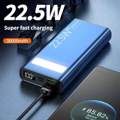 New Design Fast Charging Portable Power Bank Charger with Display for Mobile Phone