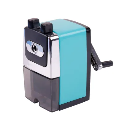 Metallic Metal Desktop Durable Cheap Hot Sale Pencil Sharpeners 1 Hole Manual Power Sharpener Pencils