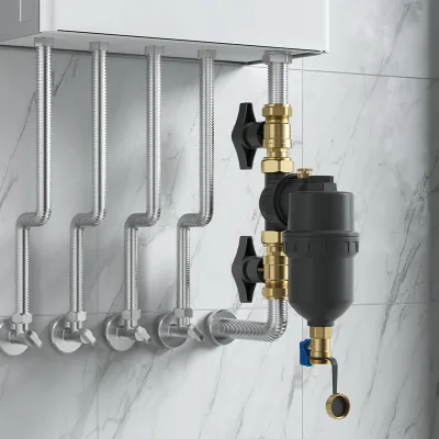 Hot Selling Electric & Battery Powered Wall Mounted Boiler Magnetic Filter Brass Material Multiple Sizes for Household Use