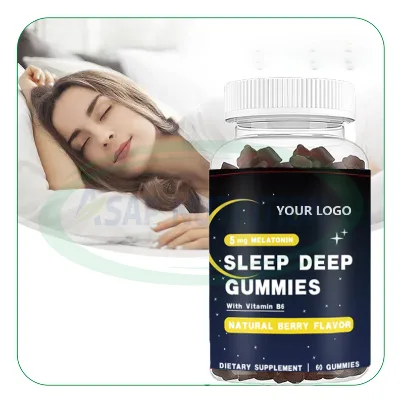 Wholesale Price Sleeping Gummies Mushroom Melatonin Gummy Organic Sugar Free Natural Sleep Gummies