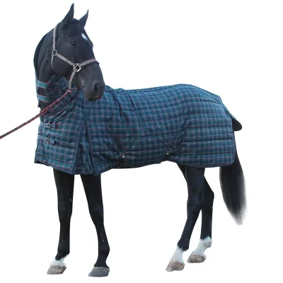 Breathable Stable Polyester Winter Horse Blanket With Neck Combo 600D, Lightweight Wool Polyester Horse Rugs