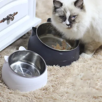 Wholesale Price Raised Elevated Tilted Cat Bowl Stainless Steel