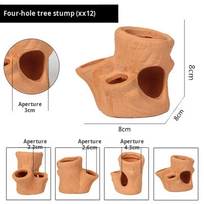Shrimp Nest House Red Clay Aquarium Shrimp Hide Filter Material Fish Tank Decoration